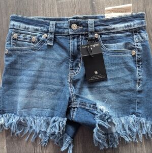 Stella in Dreams Floral Embroidered Denim Shorts